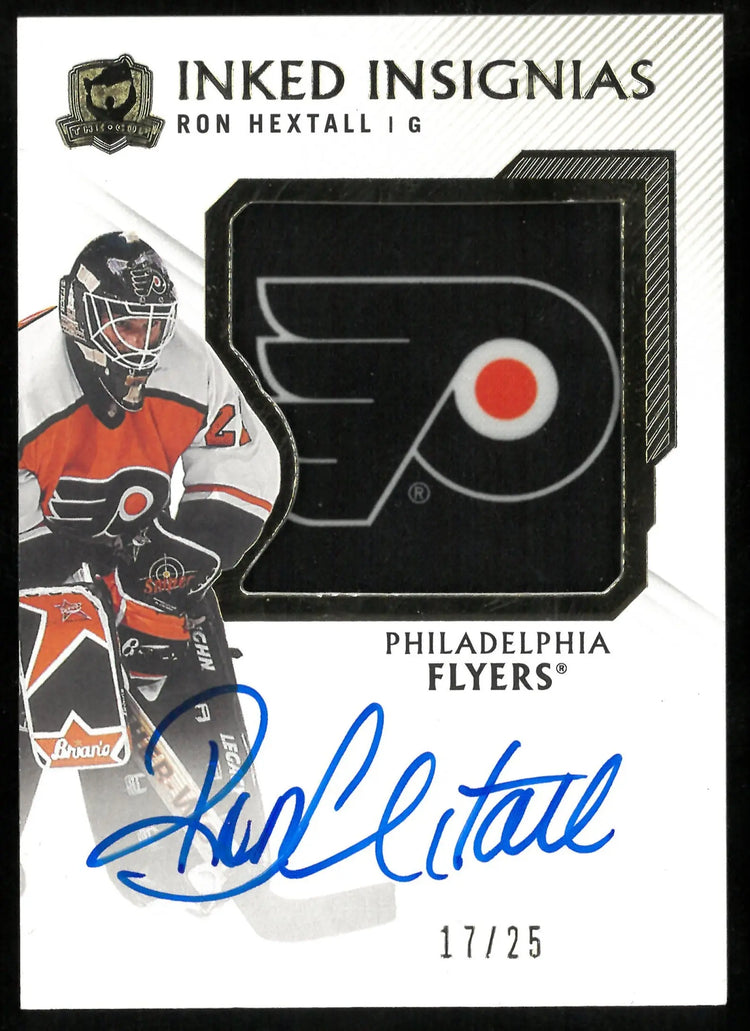 2019-20 Upper Deck The Cup Inked Insignias Patch Auto Ron Hextall /25 