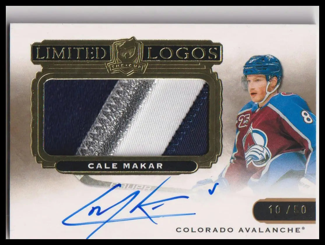 2019-20 Upper Deck The Cup #LL-CM Cale Makar Limited Logos #/50 
