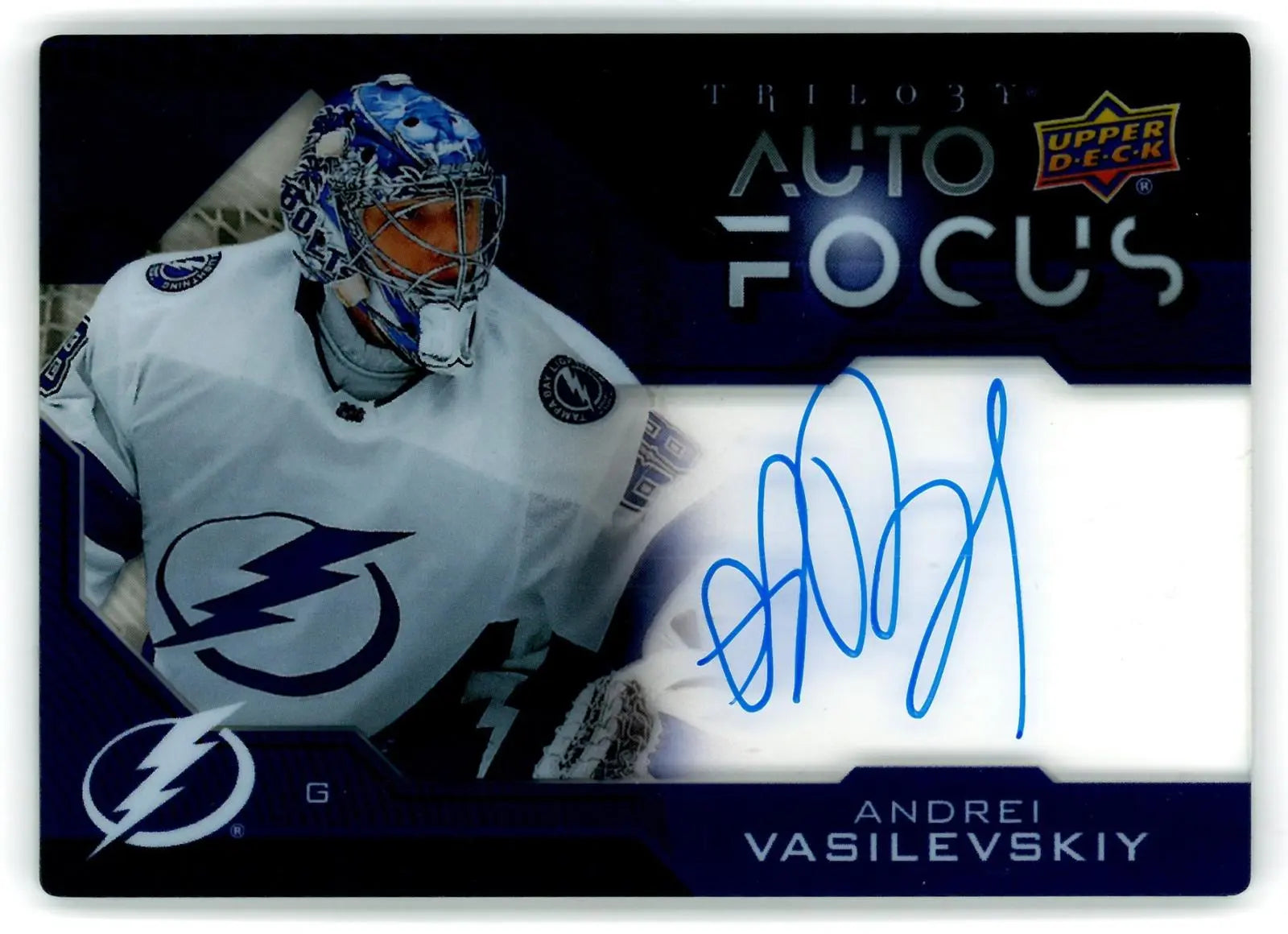 2019-20 Upper Deck Trilogy Hockey Autograph Andrei Vasilevskiy Auto Focus 