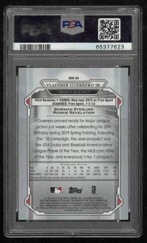 2019 Bowman Sterling Baseball Rookie Vladimir Guerrero Jr. RC PSA 10 