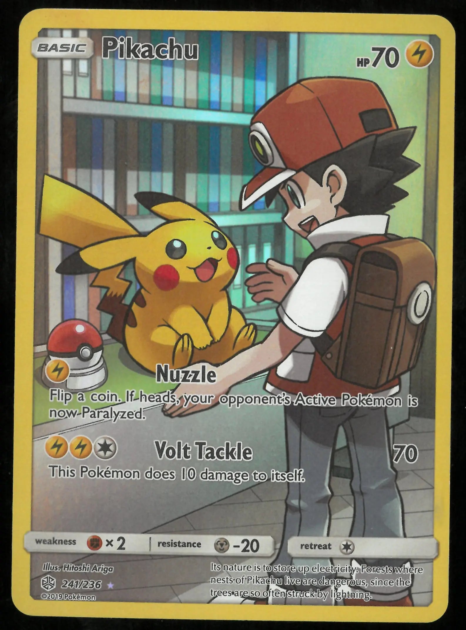 2019 Cosmic Eclipse Secret Rare Pikachu 241/236 (LP) 