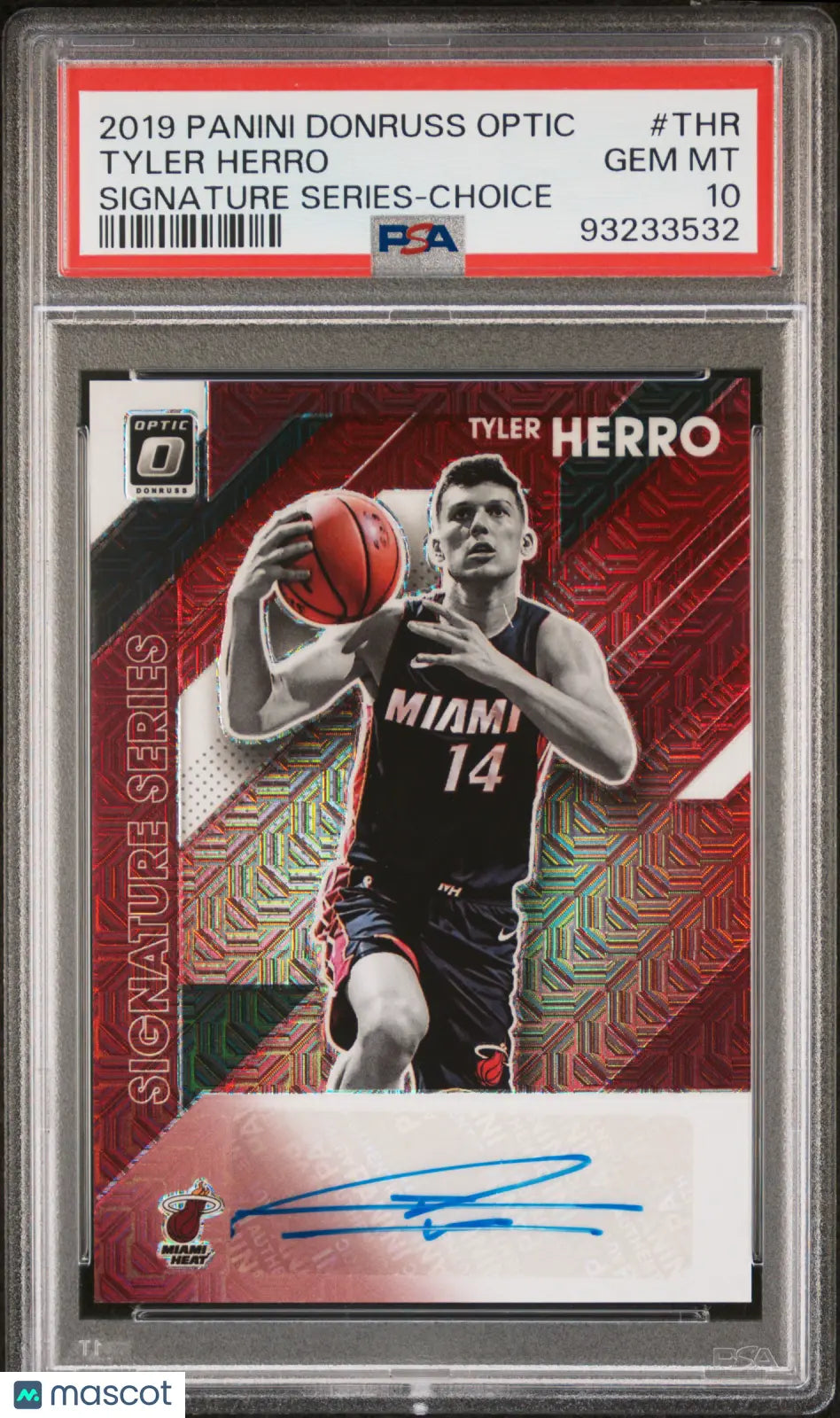 2019 Donruss Optic Basketball Signature Series Auto Tyler Herro Choice PSA 10 