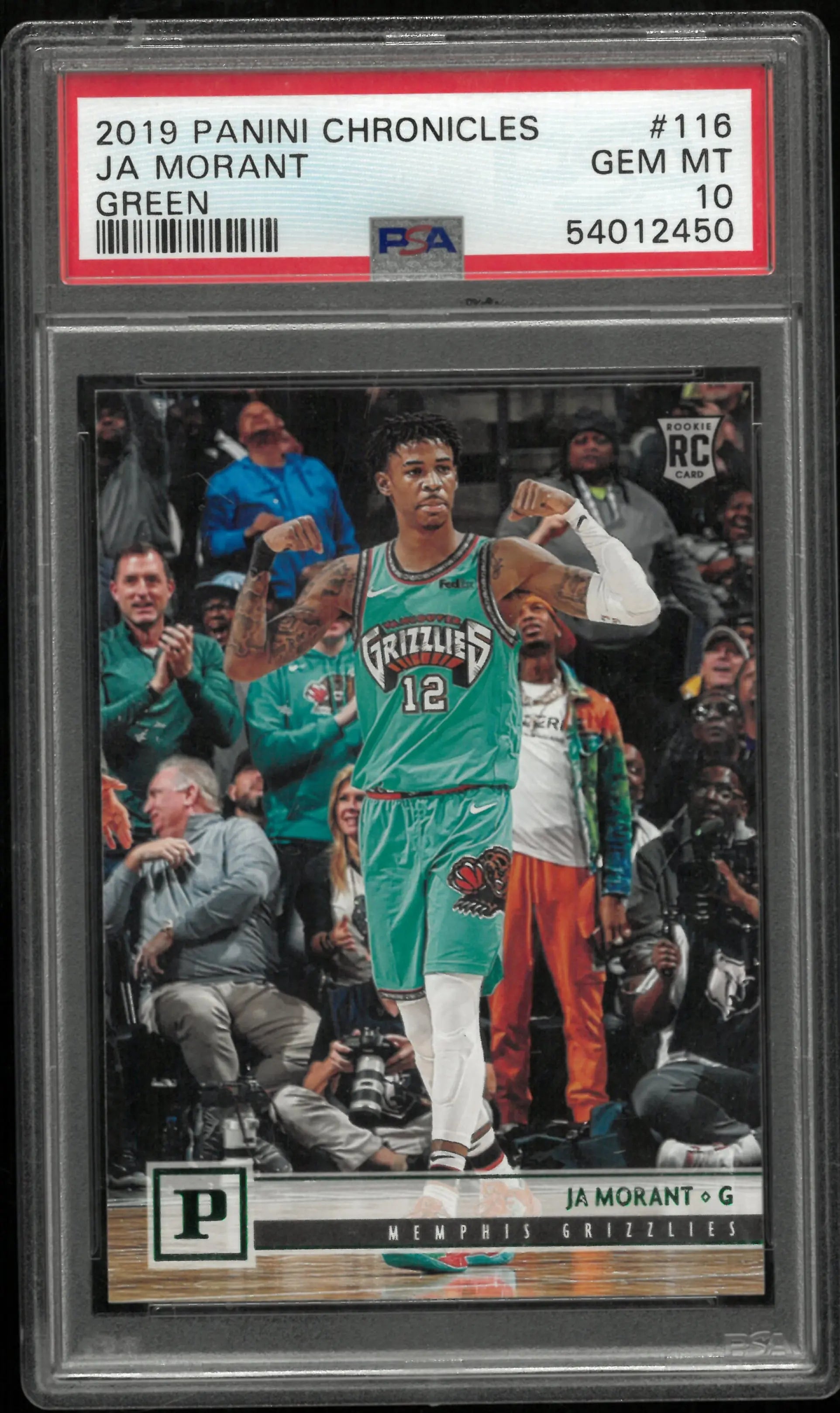 2019 Panini Chronicles Ja Morant RC Rookie Green PSA 10 Young Dolph 