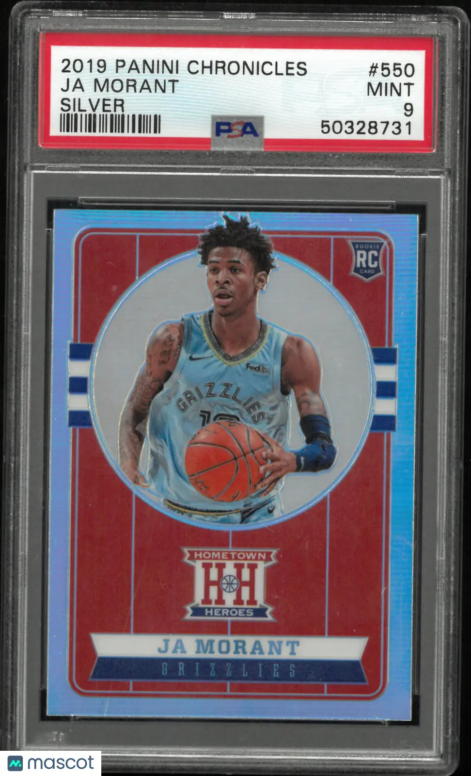 2019 Panini Chronicles Ja Morant Silver Rookie RC PSA 9 
