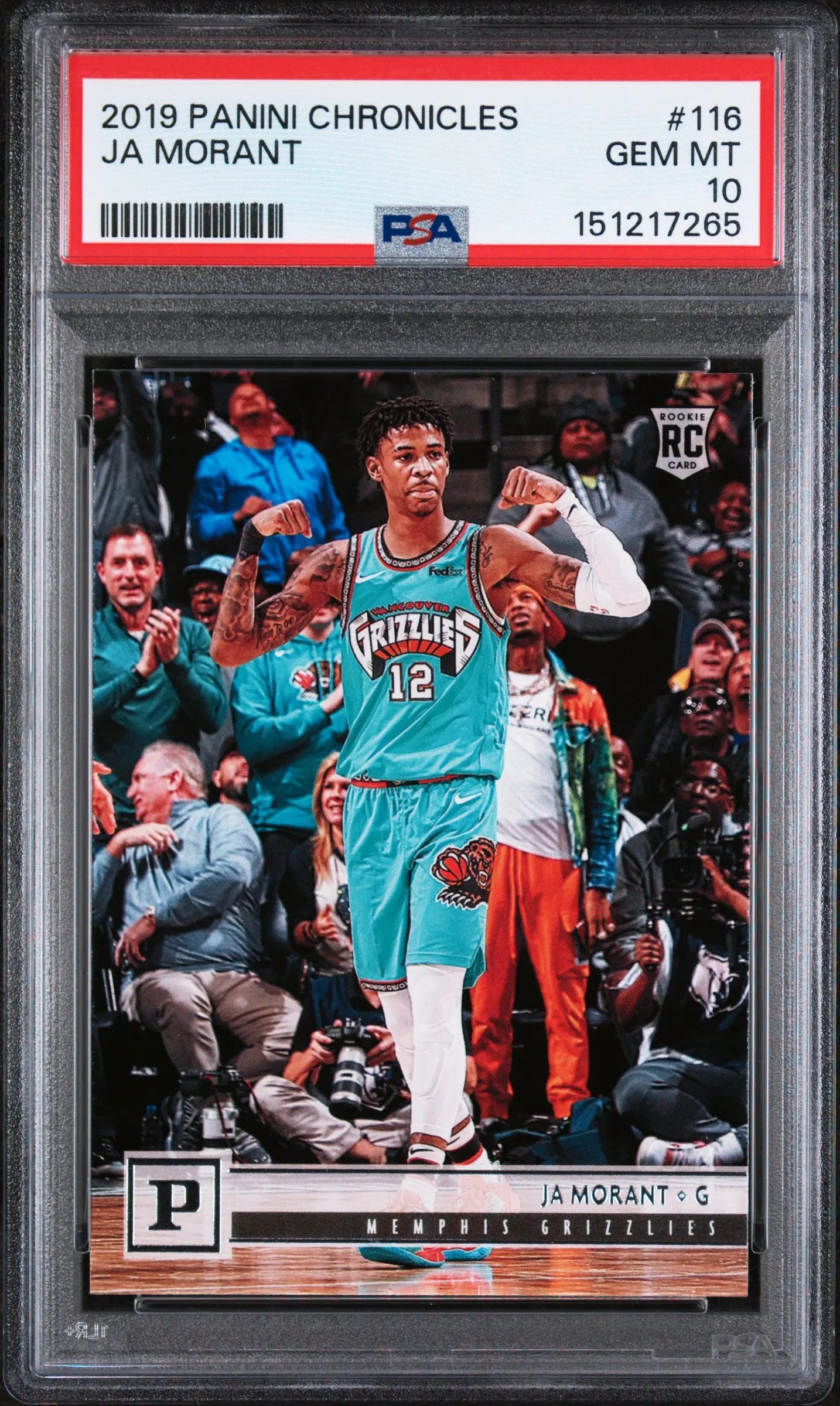 2019 Panini Chronicles Rookie Ja Morant RC PSA 10 