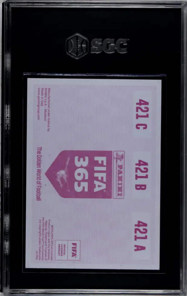 2019 Panini Fifa 365 Lunin/Haaland/Kangin  Golden Awards Pink Back SGC 9 