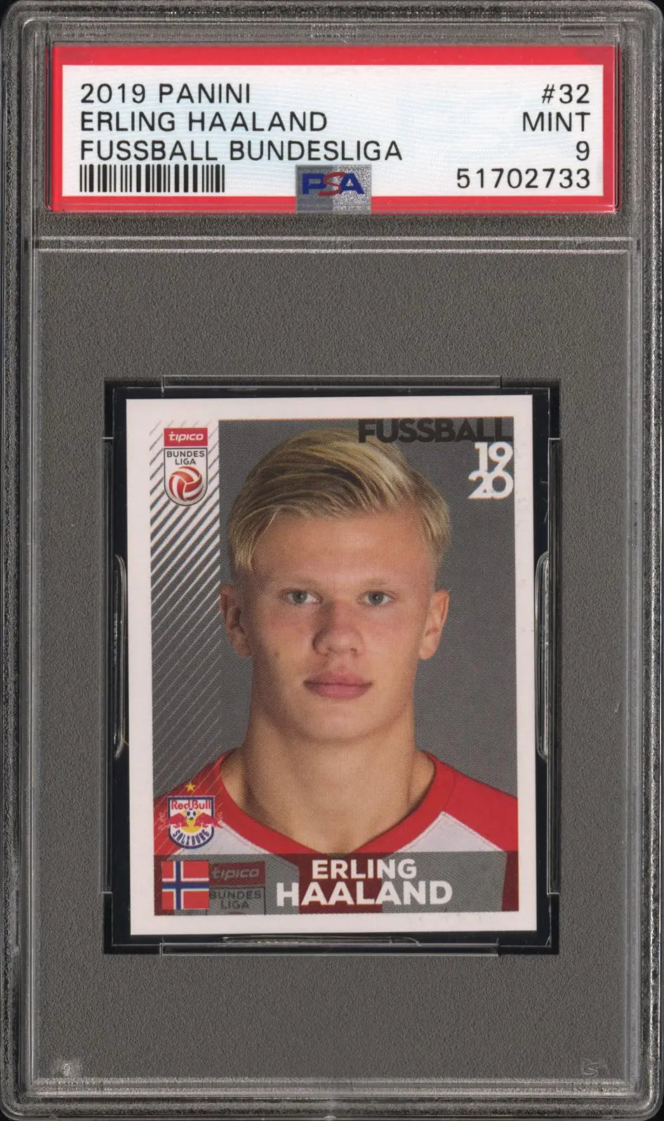 2019 Panini Fussball Bundesliga Erling Haaland PSA 9 
