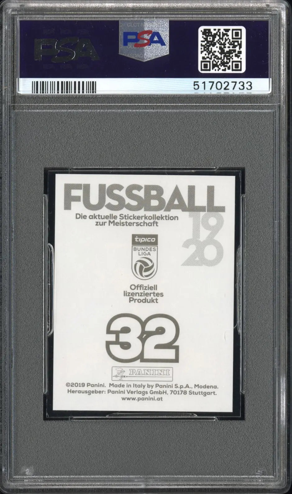 2019 Panini Fussball Bundesliga Erling Haaland PSA 9 