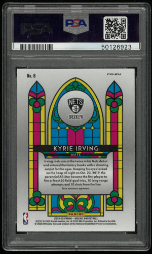 2019 Panini Mosaic Stained Glass Kyrie Irving #6 PSA 10 
