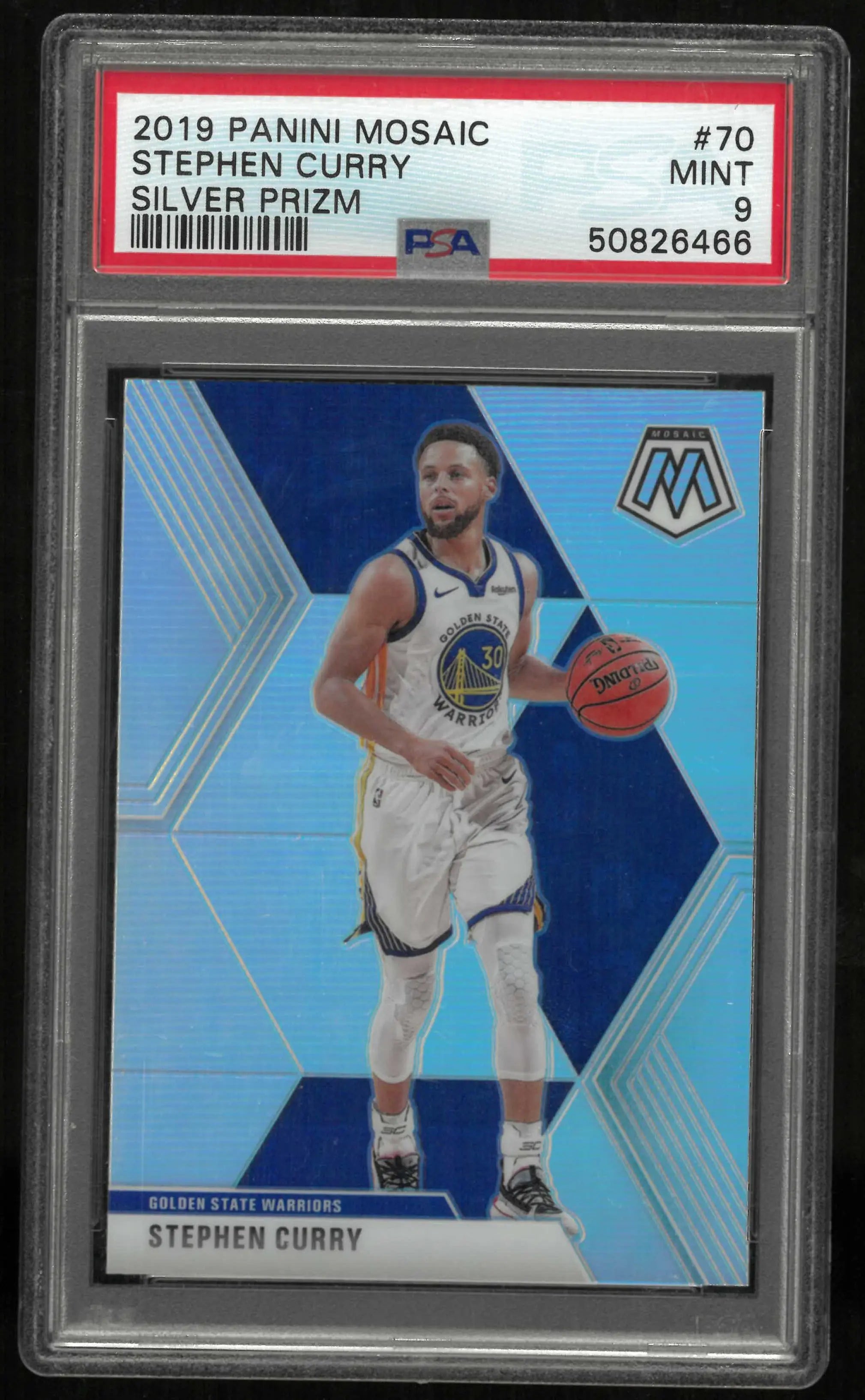 2019 Panini Mosaic Stephen Curry Silver Prizm PSA 9 