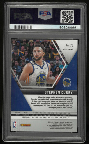 2019 Panini Mosaic Stephen Curry Silver Prizm PSA 9 