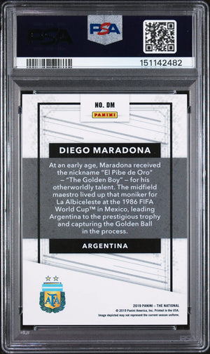 2019 Panini National Convention Legends Explosion Diego Maradona #DM /40 PSA 10 