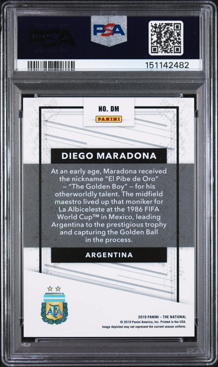 2019 Panini National Convention Legends Explosion Diego Maradona #DM /40 PSA 10 