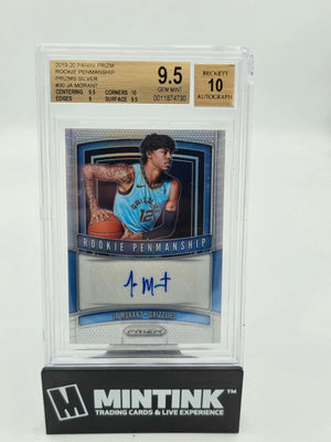2019 Panini Prizm Basketball Ja Morant Rookie Penmanship Auto BGS 9.5 Auto 10 
