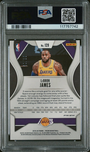 2019 Panini Prizm Basketball LeBron James Choice Red PSA 10 /88 