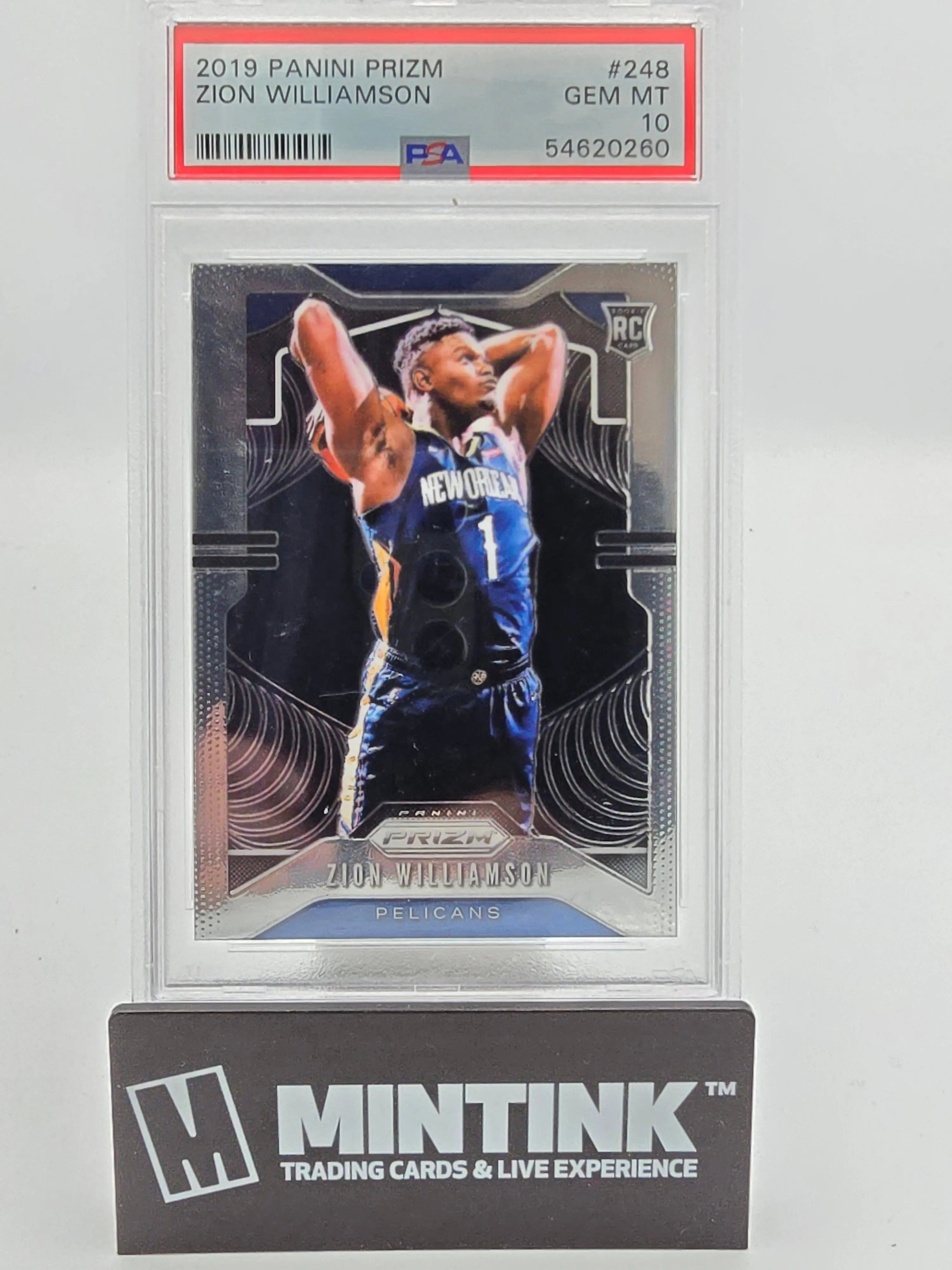 2019 Panini Prizm Basketball Zion Williamson RC #248 PSA 10 