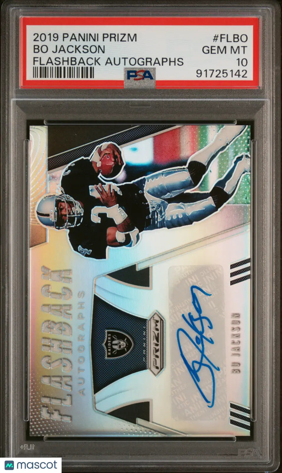 2019 Panini Prizm Flashback Autographs Bo Jackson #FLBO PSA 10 