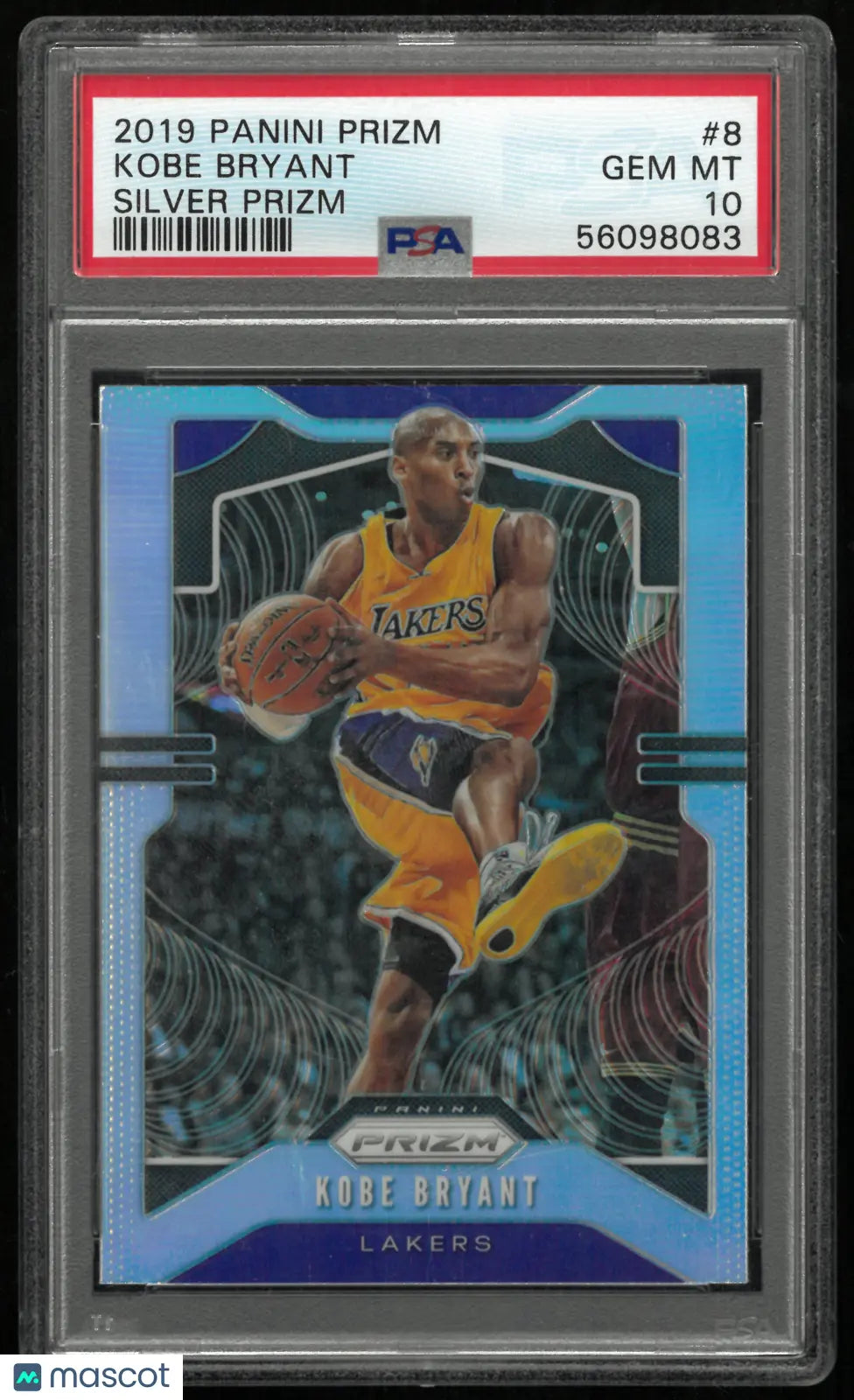 2019 Panini Prizm Kobe Bryant #8 Silver PSA 10 