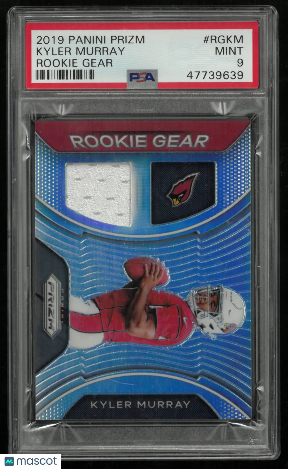 2019 Panini Prizm Rookie Gear Kyler Murray #RGKM PSA 9 