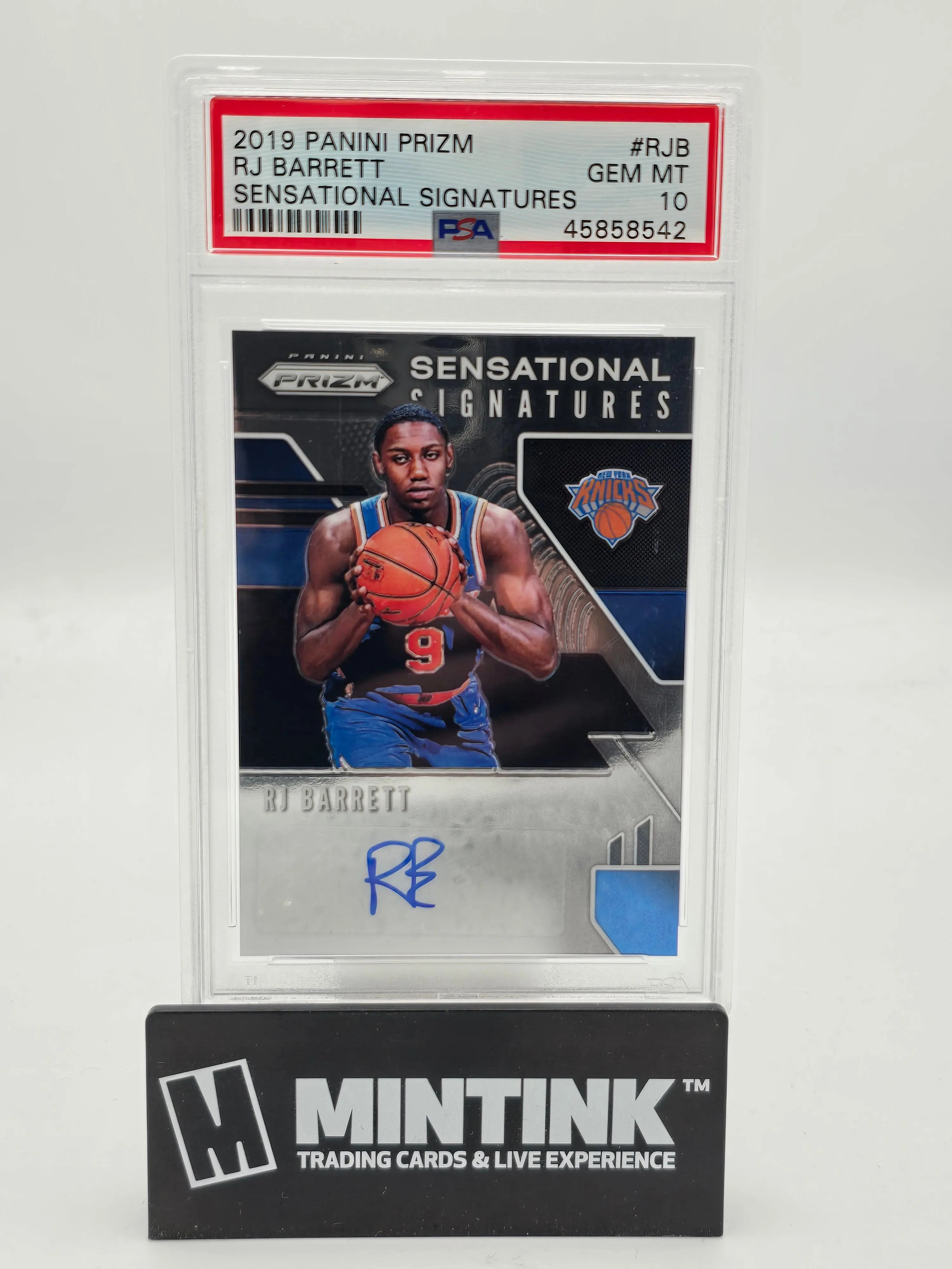 2019 Panini Prizm Sensational Signatures Auto RJ Barrett RC Rookie PSA 10 