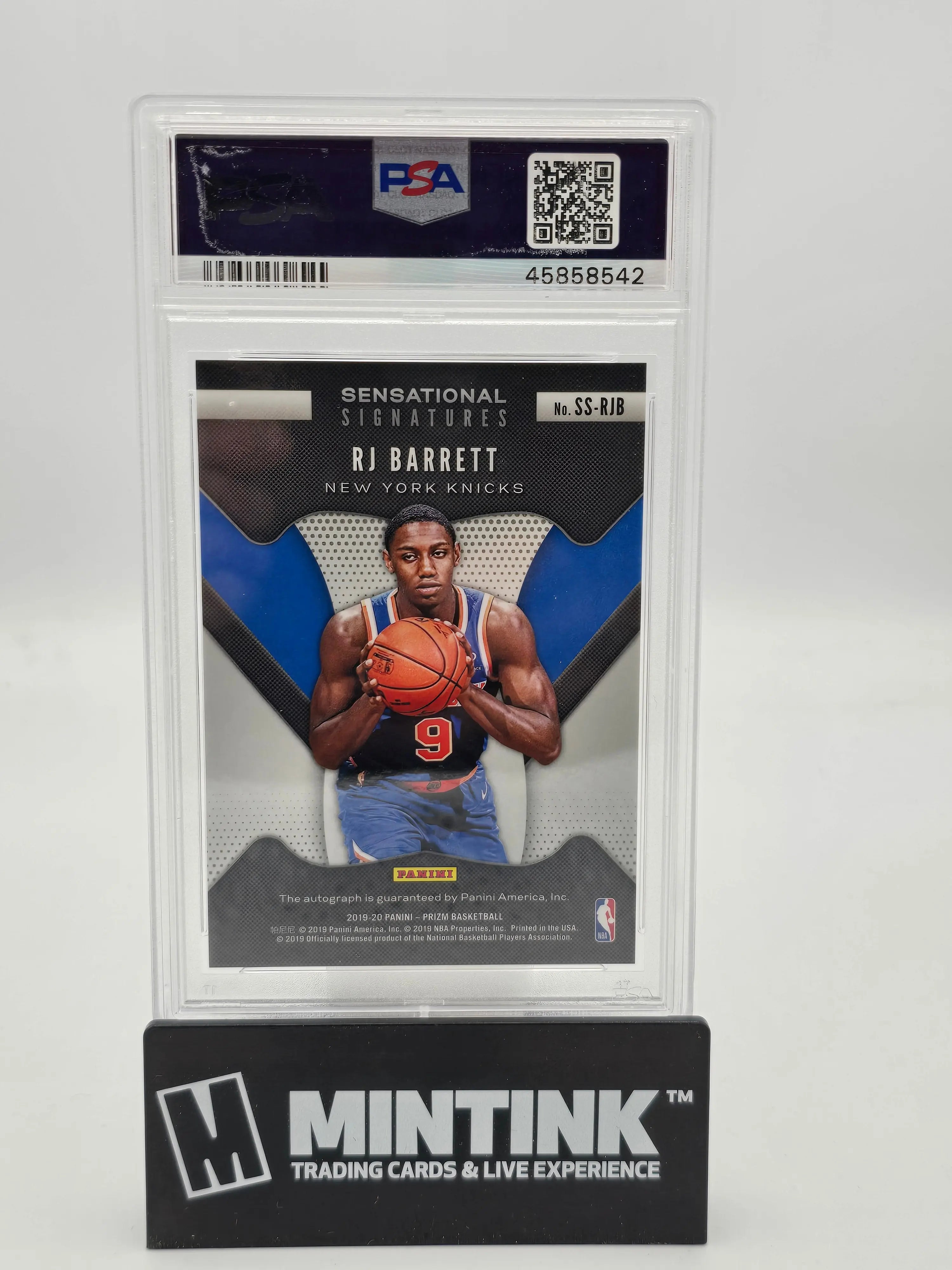 2019 Panini Prizm Sensational Signatures Auto RJ Barrett RC Rookie PSA 10 