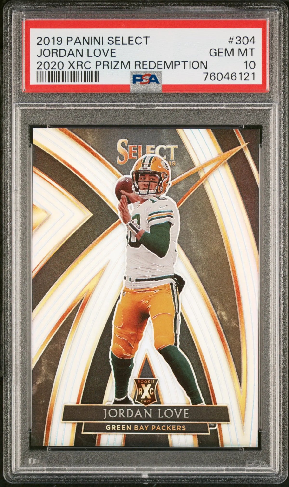 2019 Panini Select 2020 Prizm Redemption Rookie Jordan Love RC PSA 10 