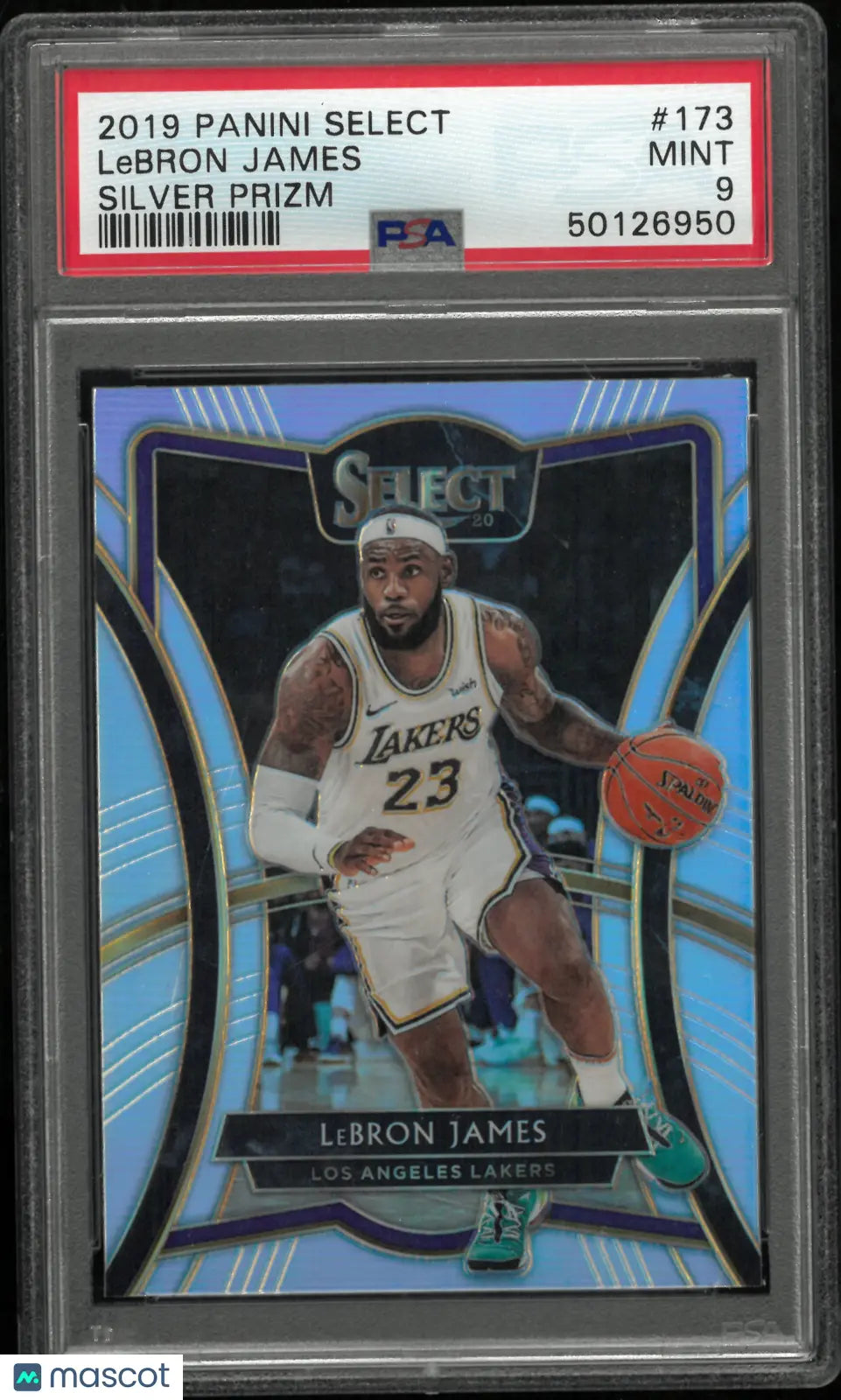 2019 Panini Select LeBron James #173 Silver Prizm PSA 9 