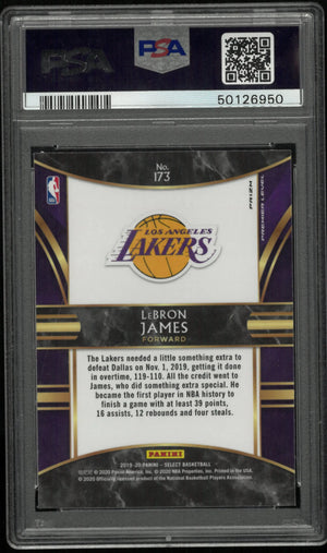 2019 Panini Select LeBron James #173 Silver Prizm PSA 9 