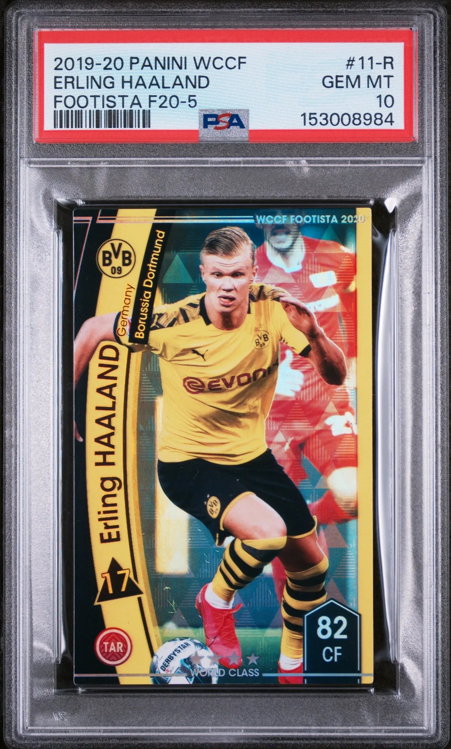 2019 Panini WCCF Footista Erling Haaland PSA 10 