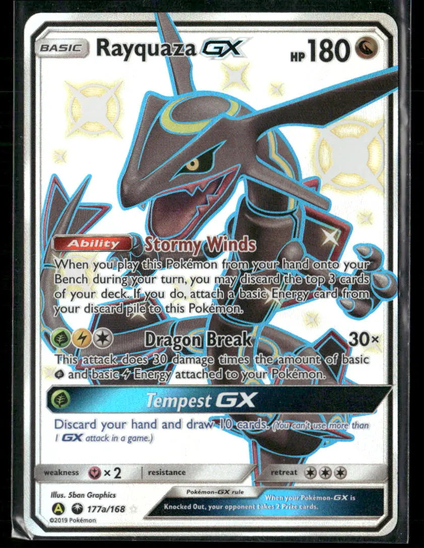 2019 Pokemon Alternate Art Promos Rayquaza GX 177a/168 