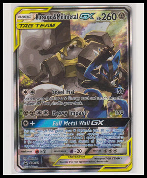 2019 Pokemon Black Star Promo Lucario & Melmetal GX SM192 