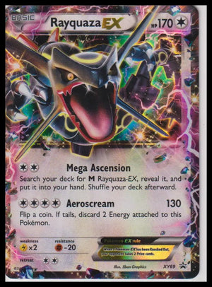 2019 Pokemon Black Star Promo Rayquaza EX XY69 LP 