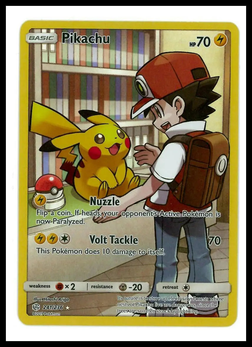 2019 Pokemon Cosmic Eclipse Pikachu 241/236 