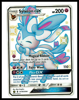 2019 Pokemon Hidden Fates Shiny Vault Sylveon GX SV76/SV94 