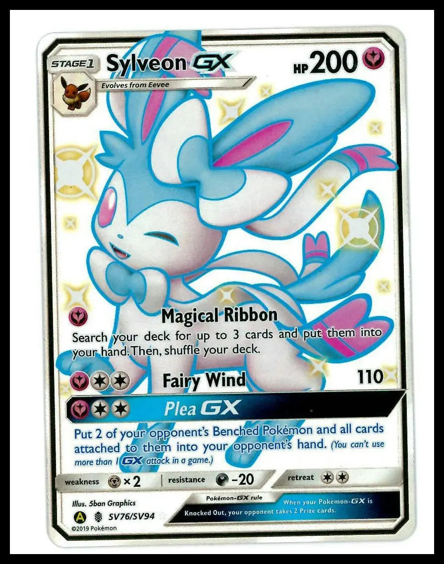 2019 Pokemon Hidden Fates Shiny Vault Sylveon GX SV76/SV94 