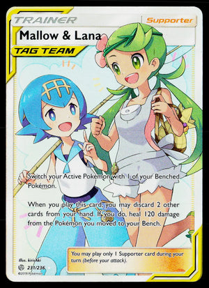 2019 Pokemon SM Cosmic Eclipse #231/236 Mallow & Lana 