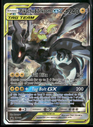 2019 Pokemon Sun & Moon Promo Pikachu & Zekrom GX SM168 