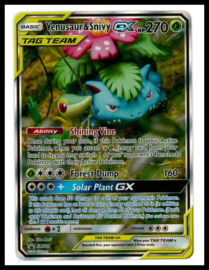 2019 Pokemon Sun & Moon Promos Venusaur & Snivy GX SM229 
