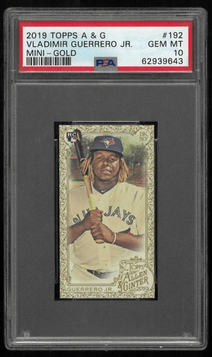 2019 Topps Allen & Ginter Rookie Vladimir Guerrero Jr. RC Mini-Gold PSA 10 