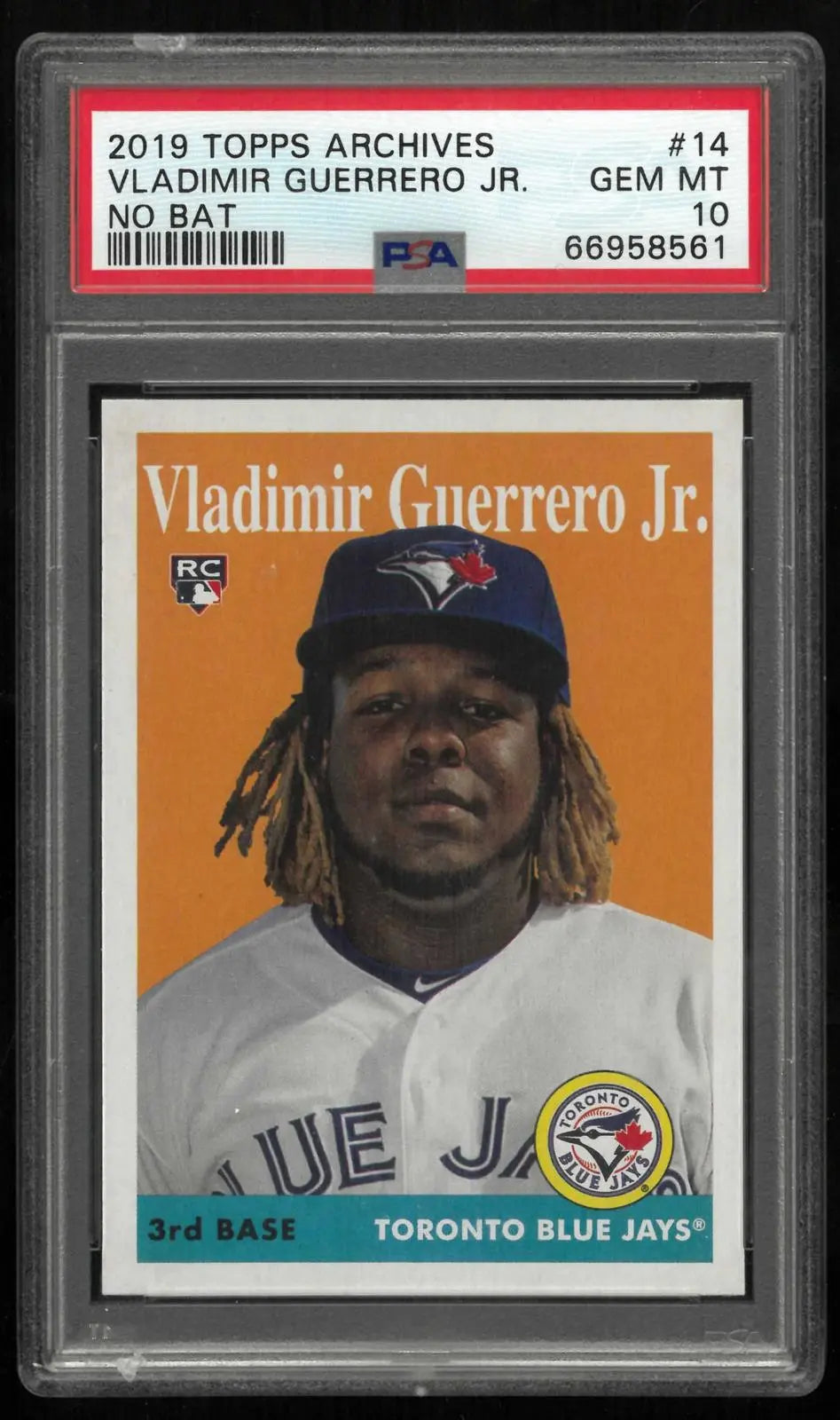 2019 Topps Archives Baseball Rookie Vladimir Guerrero Jr. RC No Bat PSA 10 