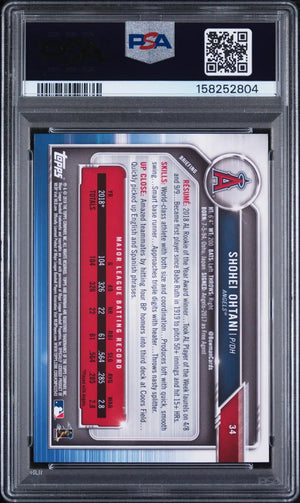 2019 Topps Bowman Shohei Ohtani PSA 10 