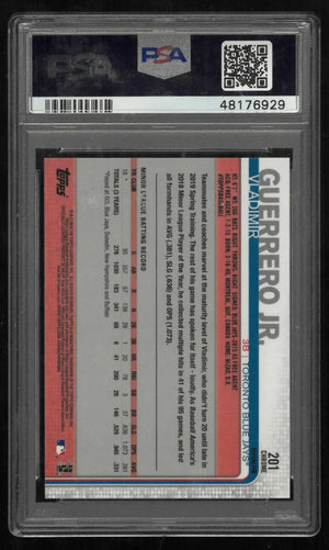 2019 Topps Chrome Baseball Rookie Vladimir Guerrero Jr. RC Pink Refractor PSA 10 