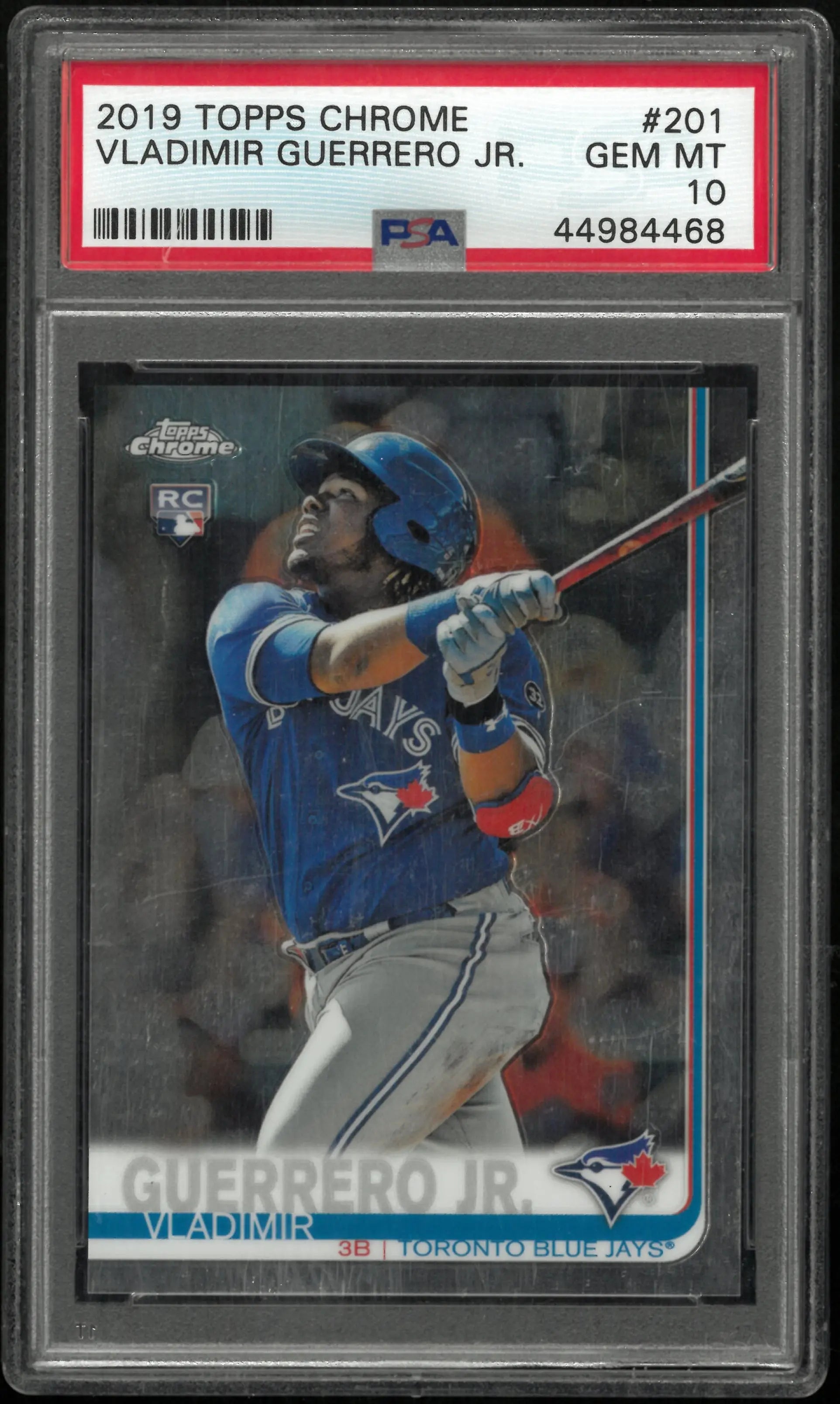 【PSA10】Guerrero Jr. 2019 Topps Chrome RC 2019 Topps Chrome Baseball Vladimir Guerrero JR. RC Rookie #201 PSA 10