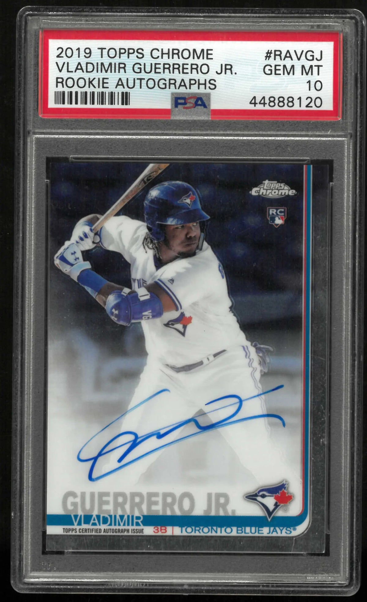 2019 Topps Chrome Rookie Autographs Vladimir Guerrero Jr. Auto RC PSA 10 