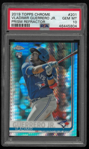 2019 Topps Chrome Rookie Vladimir Guerrero Jr. RC Prism Refractor PSA 10 