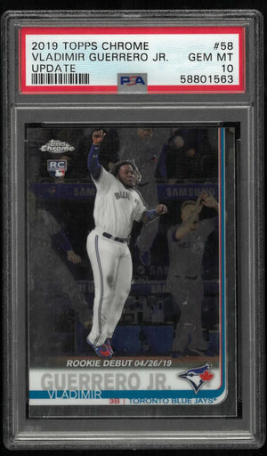 2019 Topps Chrome Update Baseball Rookie Vladimir Guerrero Jr. RC PSA 10 