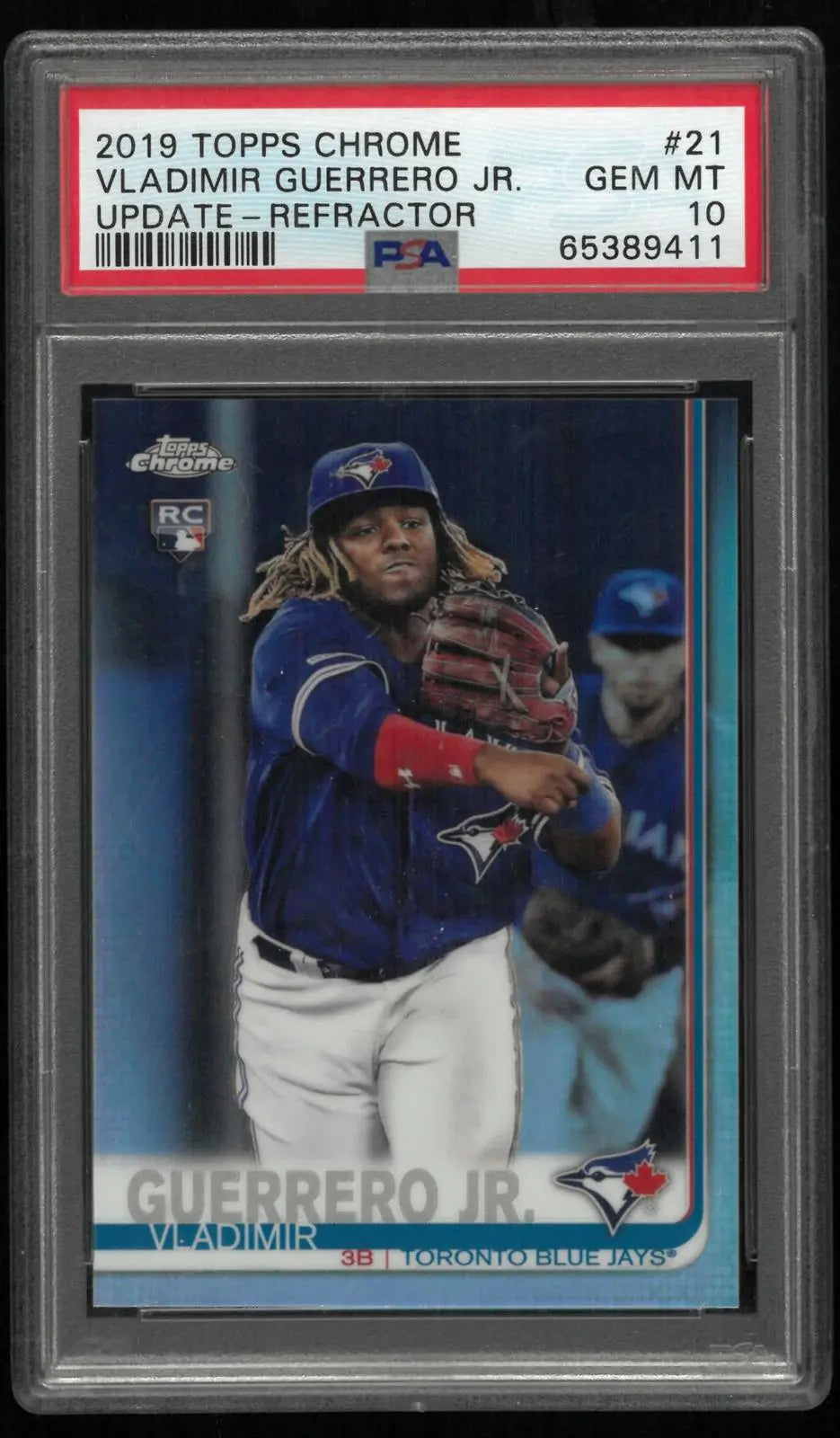 2019 Topps Chrome Update Rookie Vladimir Guerrero Jr. RC Refractor /250 PSA 10 
