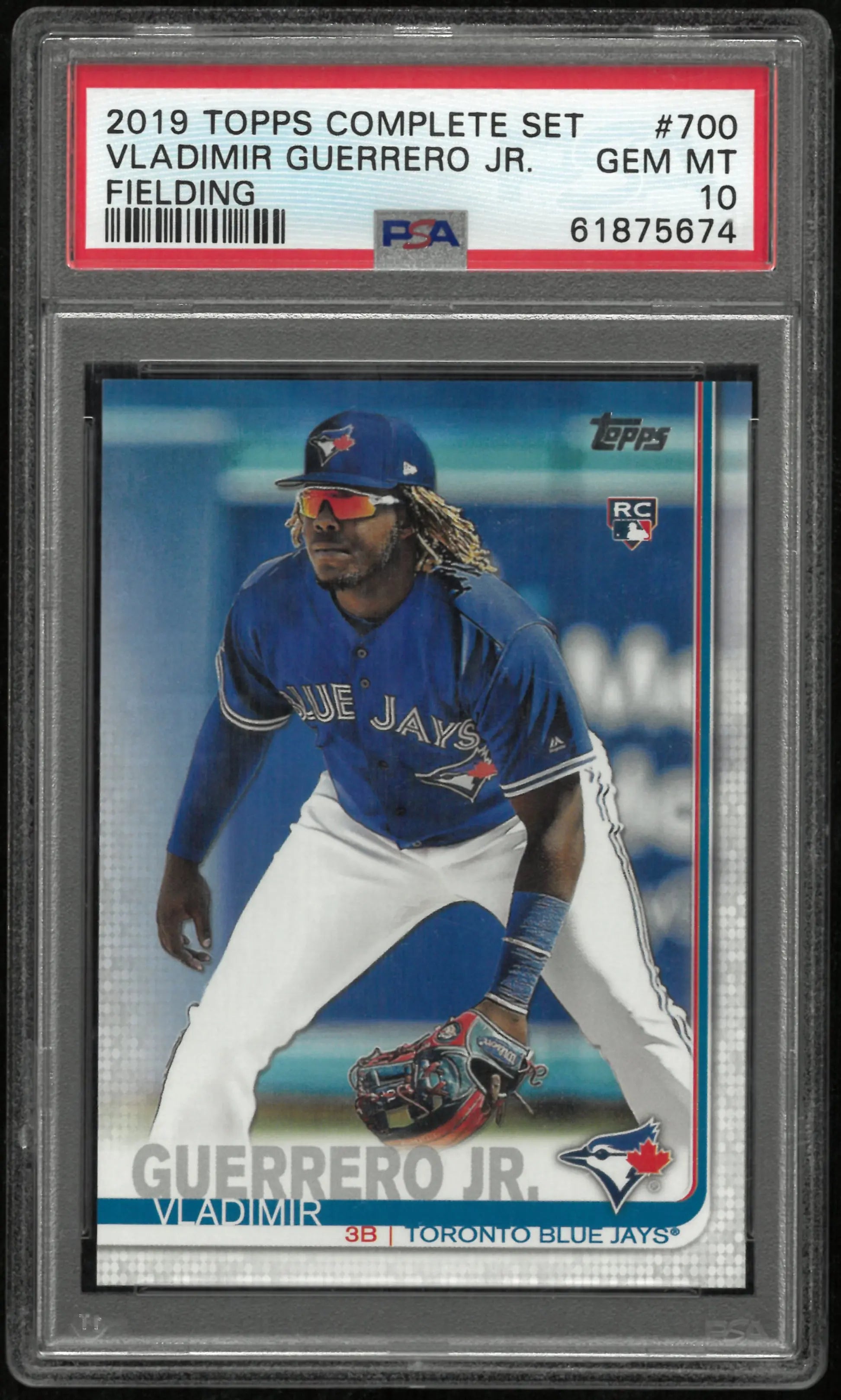 2019 Topps Complete Set Fielding Rookie Vladimir Guerrero JR. #700 PSA 10 