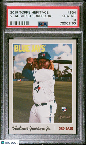 2019 Topps Heritage Rookie Vladimir Guerrero JR. #504 PSA 10 