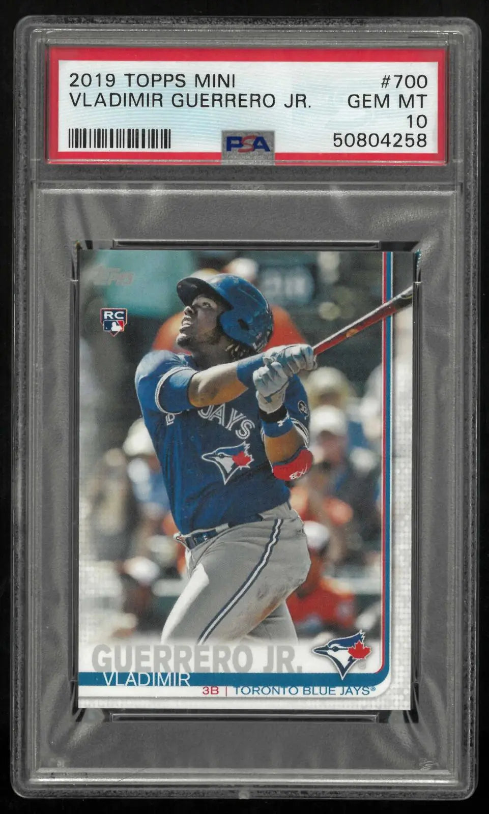 2019 Topps Mini Series 2 Baseball Rookie Vladimir Guerrero Jr. RC PSA 10 